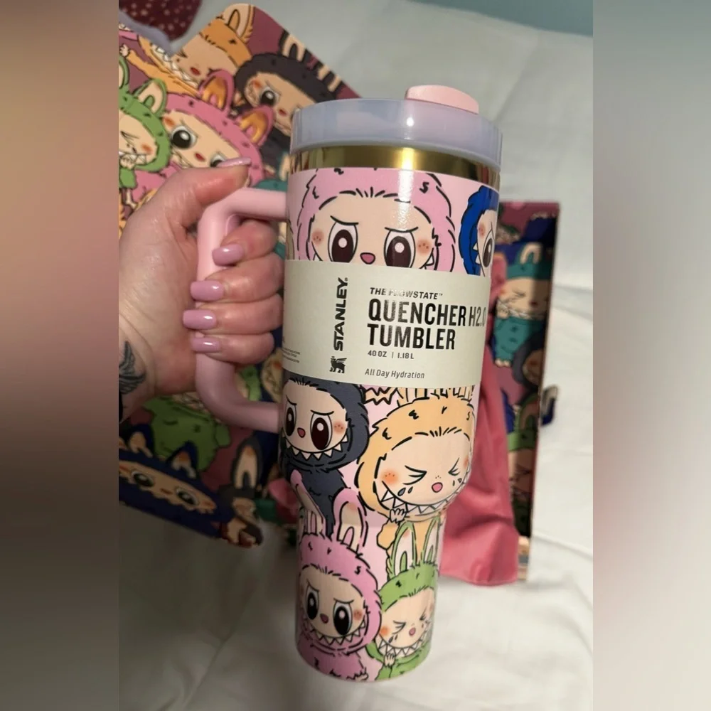 Stanley “Love Shack Fancy” Collab Labubu H2.0 Tumbler! NEW in Box with Dusty! - Picture 2 of 8
